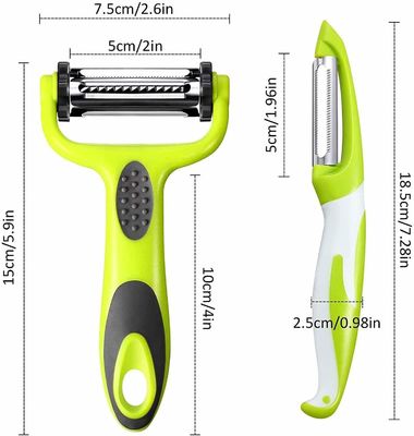 安全な野菜の準備 ストックされた皮革機 ジュリアン皮革機とマンドリン切片機 19*2.5*2cmサイズ