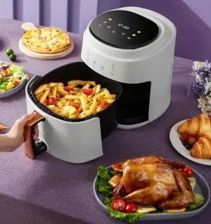 商業用 8Lステンレス・スチール・ライナー カスタム シルバー・クレスト エアフライヤー