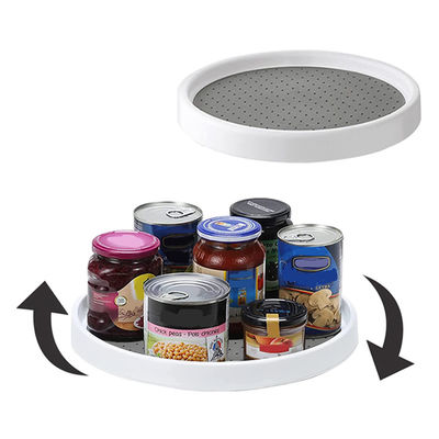 プラスチック キッチンターンテーブルオーガナイザー 調味料用品と果物の配置 立体型