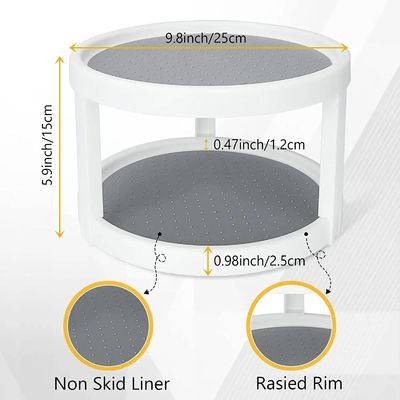 2 層 キッチン の 香辛料 に 便利 な アクセス と トイレット 用品 を 確保 する 旋回 収納 棚