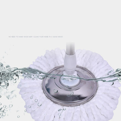家庭用 360 マジック スピン モップ と ステンレス スチール 乾燥 バスケット で 簡単 に 掃除 する