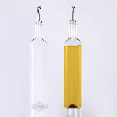 ガラスダークグリーンキッチンオイルボトル ステンレス鋼のスプートフニール 500ml 2pcs