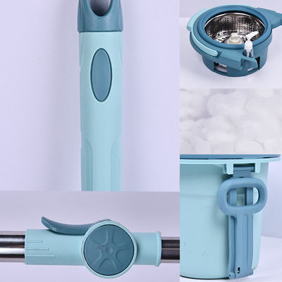 調整可能な清掃のための360度回転するマイクロファイバー回転モップとバケツセット