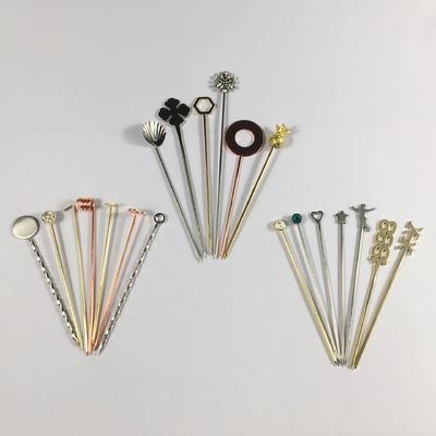 304 ステンレス ステンレス コクテル ピン スワイズ スティック 再利用可能な 小型パドル パーソナル ピン