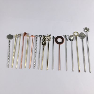 304 ステンレス ステンレス コクテル ピン スワイズ スティック 再利用可能な 小型パドル パーソナル ピン