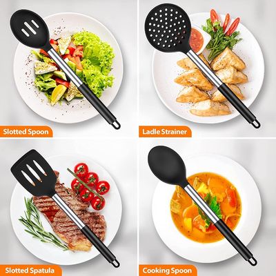 調理用品 粘りしないスプラトゥラと漏れを防げるスプーン ステンレス鋼棒セット
