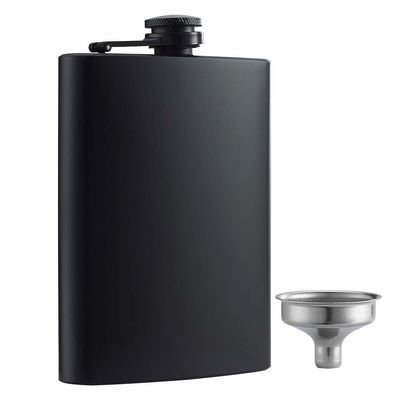 男性用ステンレスステール製 革付きワイン瓶 8オンス アウトドアヒップ瓶 商品サイズ 93*122mm