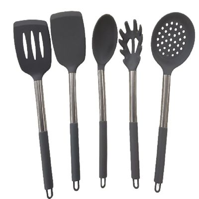 魚を揚げるための不粘性シリコンスプーン 漏れ スパトゥラ 家用炊飯器セット