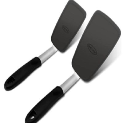 ストック 2 パック 600F 耐熱 粘りしない 翻転卵 シリコン スパトゥラ 149 115G