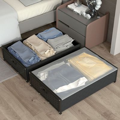 床服/おもちゃ 収納箱 ポリとカバー 究極のスペース節約