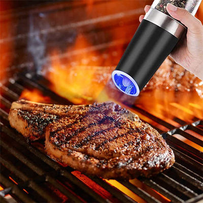持続可能なキッチンスパイス塩磨機 ブルーライト電気塩と胡桃磨機セット