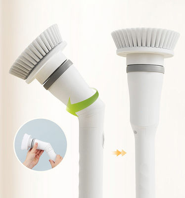 調整可能な拡張と無線ホワイトクリーニングブラシの電気浴室スピンスクルーバー