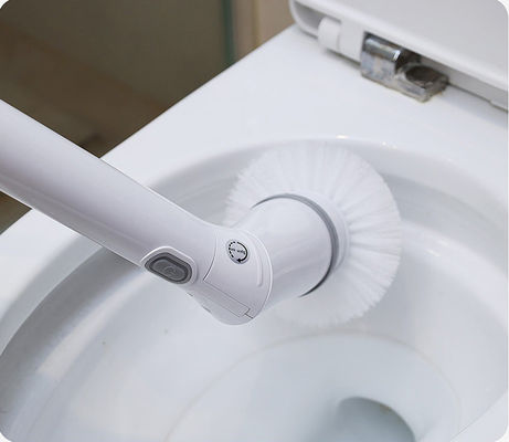 調整可能な拡張と無線ホワイトクリーニングブラシの電気浴室スピンスクルーバー