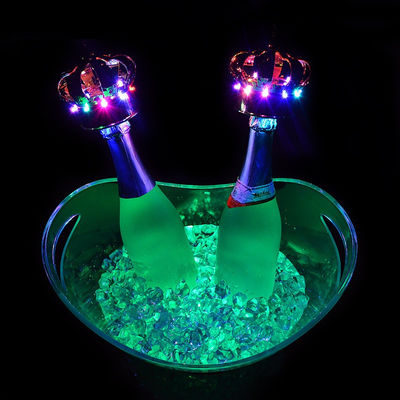 パーティークラブ ホテル アクリル プラスチック 飲み物 コンテナ カスタム ロゴ LED アクリル アイス バケツ