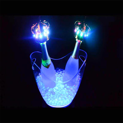 パーティークラブ ホテル アクリル プラスチック 飲み物 コンテナ カスタム ロゴ LED アクリル アイス バケツ