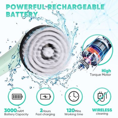 電動スピンスクルーバー 無線浴槽 キッチンクリーナー 家庭用クリーニング用ブラシ