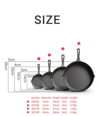 粘りしない 調味料を準備した 鋳鉄のスケルト 黒 持続可能 屋外用 料理具
