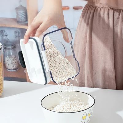 立体型 キッチン PET プラスチック 食品保管容器 透明 防空 4pcセット