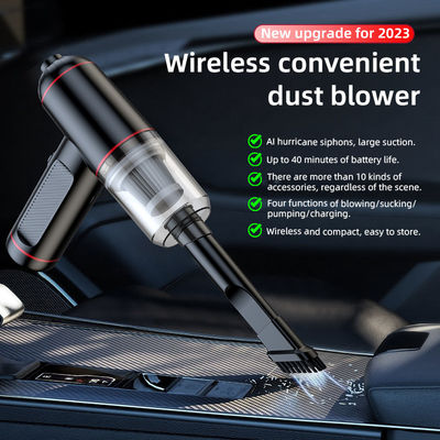 6000PA吸着LEDライトとUSB電源を搭載した強力な4in1自動車掃除機