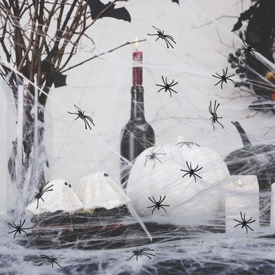 ポリエステル スパイダー ウェブ 綿糸 ハロウィーン パーティの道具のための鬼屋の装飾
