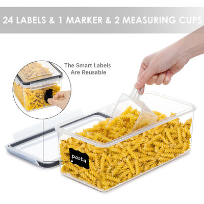 OEM/ODM受容 ヌードル用の3.2LBPAフリープラスチック容器 穀物収納 4パックセット
