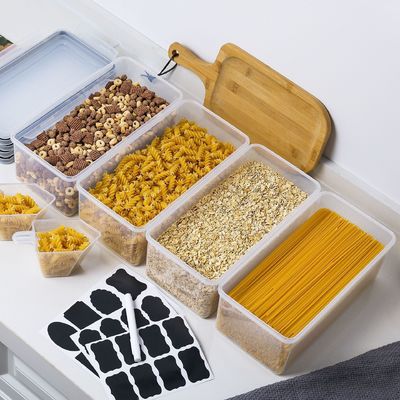 OEM/ODM受容 ヌードル用の3.2LBPAフリープラスチック容器 穀物収納 4パックセット