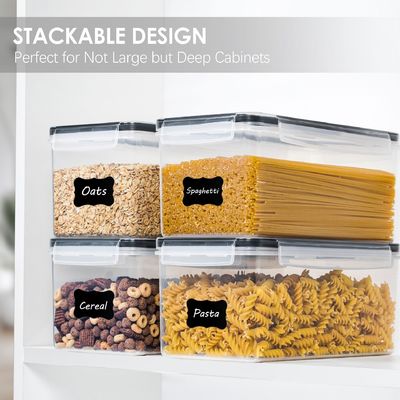 OEM/ODM受容 ヌードル用の3.2LBPAフリープラスチック容器 穀物収納 4パックセット