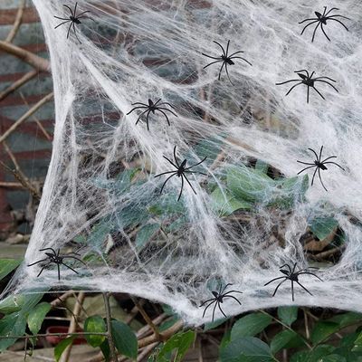 オーダーメイド ストレッチなハロウィーン スパイダーウェブ 幽霊家のための恐ろしいシーン道具