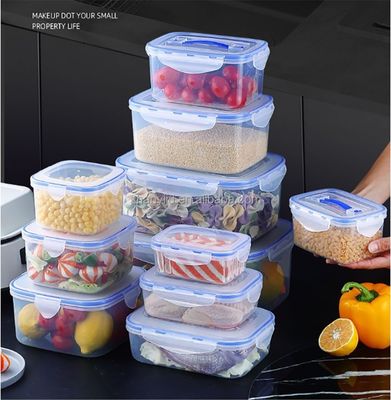 多機能食品貯蔵容器のための3pcs防空プラスチック収納箱セット