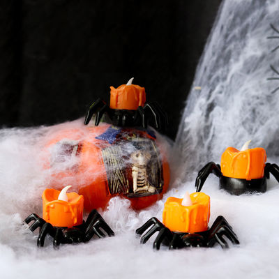 ハロウィーンの飾り付け LED うどんキャンドルホルダー ナイトライト キャンドルスタイルのランプオーナメント 8*12cm