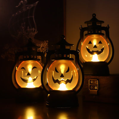 クリエイティブオーナメント ハロウィーンの装飾 ろうそく パンプキン LED 電子キャンドルランプ