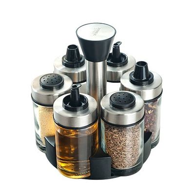 1.5KG オイルエジカ ディスペンサー セット 360 回転ホルダーとステンレス鋼ボトル