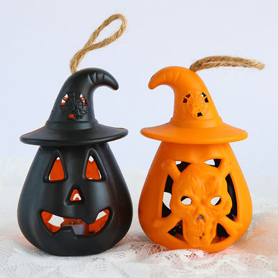 クリエイティブオーナメント ハロウィーンの装飾 ろうそく パンプキン LED 電子キャンドルランプ