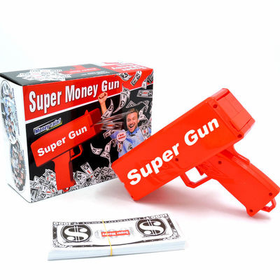 18.5cmX8cmX17.5cm 結婚式バーゲームのためのプラスチックジェット通貨銃 大気道具