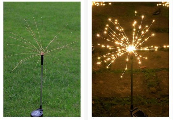 IP65 格付け ソーラー 芝生 敷地 挿入 休日の飾り付けのための花火灯 OEM ODM