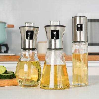 200ml ガラスのオリーブオイルスプレーヤー 調理用エサボトル サラダ BBQ キッチン用具