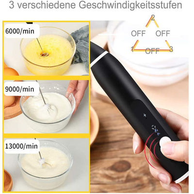 持続可能 充電可能なUSB 電動 ミルク ショウダー カスタム ロゴ 自動 コーヒー ミキサー