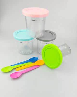 NC299AMZ NC300sシリーズのためのアイスクリーム容器4個600ML 再利用可能で環境に優しい