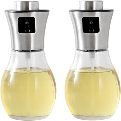 便利で耐久的なオイルボトル スプレー 165ml ガラスオイルスプレーボトル 調理サラダ BBQ
