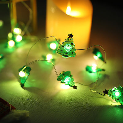 サンタクロースの杖 雪花 エルク靴下 童話のクリスマス飾り付けのためのLEDストリングライト