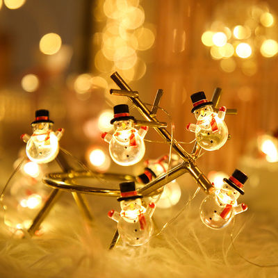 サンタクロースの杖 雪花 エルク靴下 童話のクリスマス飾り付けのためのLEDストリングライト