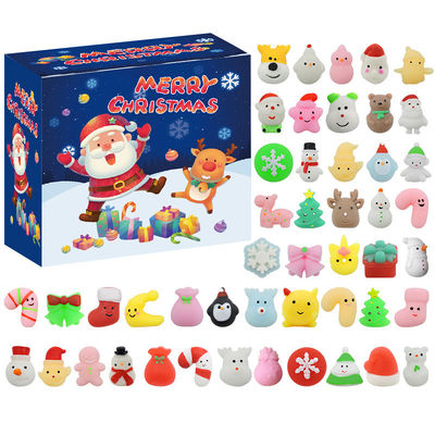 24個セット クリスマス アドベントカレンダー ブラインドボックス 漫画 フィジット スクイッシュ トイ 子供用 トイセット