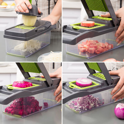 フルーツ 野菜 ツール トップセラー キッチン アクセサリー 12 in 1 Food Dicer Onion Chopper