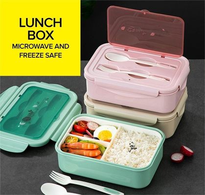 子供/大人のためのランチボックス PP5 1400 ML マイクロ波冷凍 安全なBPAフリー