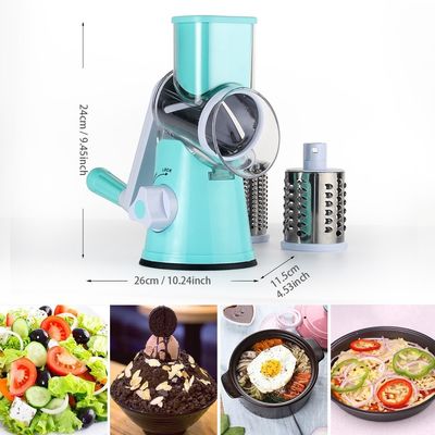 3 ドラムブレード 備蓄 ローターチーズグリッサー 手動の野菜切片機とウオールナッツ磨き機