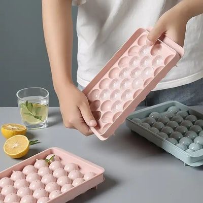 PP プラスチック 夏の円形アイストレイ チョコレート 33/18 セル 丸いアイスボックス メーカーのカビ