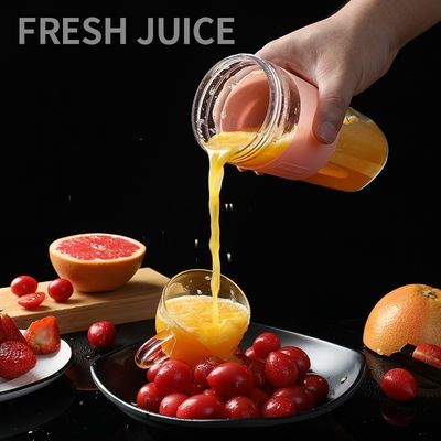 280ml ポータブルUSB充電式電気ジューサー 4刃野菜果物ジューサー カップメーカー