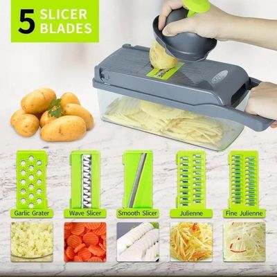 15 in 1 多機能野菜チョッパー 家庭用キッチン 手動チョッパー カスタムロゴ