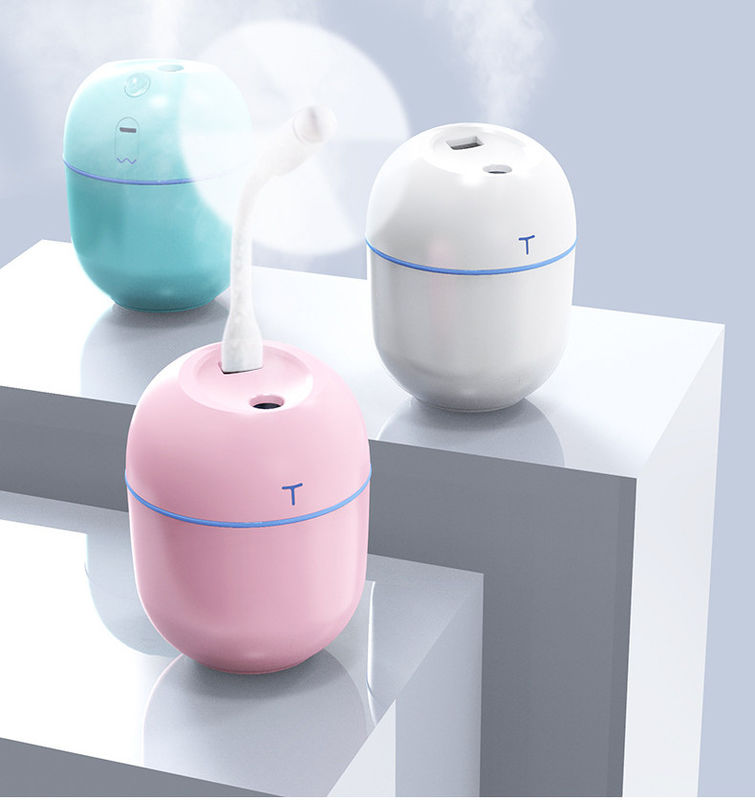 220ml ポータブル超音波空気湿気器 LED ナイトランプとUSBアロマディフューザー