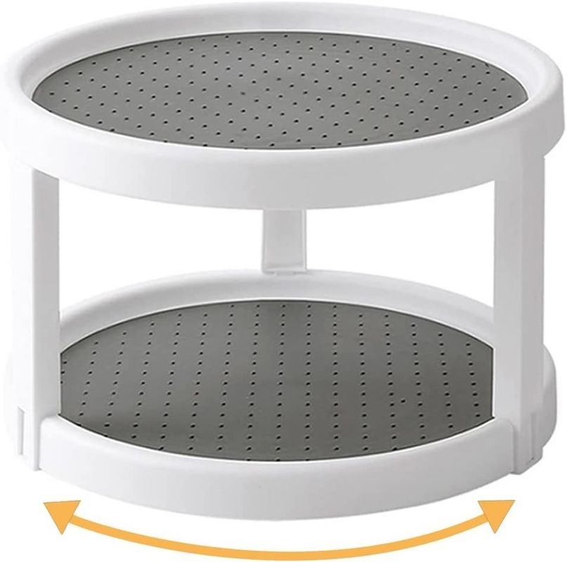 2 層 キッチン の 香辛料 に 便利 な アクセス と トイレット 用品 を 確保 する 旋回 収納 棚